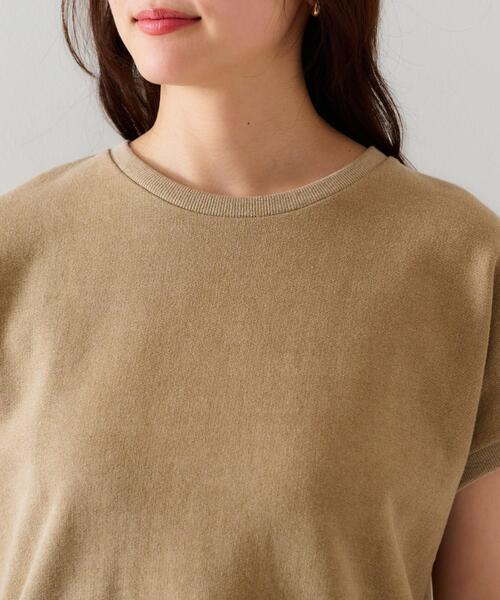 UNTITLED（アンタイトル）の「【手洗い可】ヴィンテージライク スウェットトップス（スウェット・レディース・チャコールグレー/ベージュ・00/02/04/44/48）」の15枚目の写真