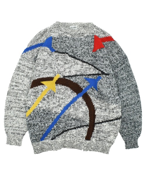 LABORATORY R(ラボラトリーアール)の「【ヴィンテージ古着】90’s SAMPA デザインニット(ニット/セーター・メンズ・グレー・LARGE)」の1枚目の写真