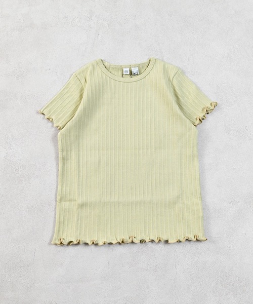 Life Support Products(ライフサポートプロダクツ)の「ムジリブTシャツ(Tシャツ/カットソー・キッズ・ミント/ラベンダー/オレンジ/ベージュ/チャコール/ピンク/ブラウン/ライトピンク/オフホワイト/グレー・80/90/100/110/120/130)」の1枚目の写真