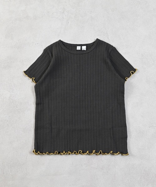 Life Support Products(ライフサポートプロダクツ)の「ムジリブTシャツ(Tシャツ/カットソー・キッズ・ミント/ラベンダー/オレンジ/ベージュ/チャコール/ピンク/ブラウン/ライトピンク/オフホワイト/グレー・80/90/100/110/120/130)」の4枚目の写真