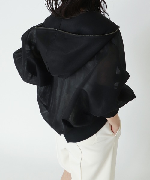 STUMBLY / Sheer Doubleknit Hoody(シアーダブルニットフーディー 535