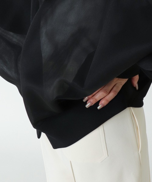 STUMBLY / Sheer Doubleknit Hoody(シアーダブルニットフーディー 535