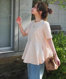 セール】LAULEN|ローレンのTシャツ/カットソー(ベージュ系 セール】LAULEN|ローレンのTシャツ/カットソー(ベージュ系