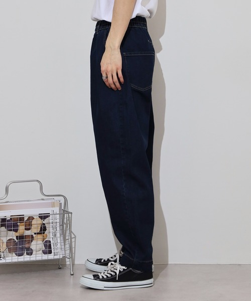 セール】バルーンシルエット ストレッチデニム サーカスパンツ