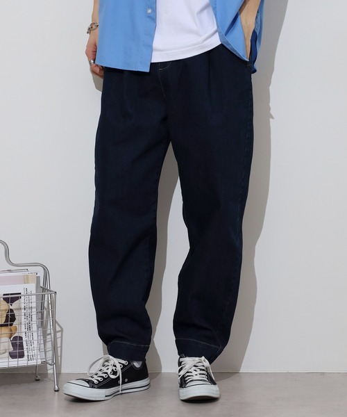 セール】バルーンシルエット ストレッチデニム サーカスパンツ