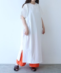 専用　タグ付き未使用　ユニ　yuni 花柄総刺繍　ワンピース　白　23980円 yuni - yuni 多色刺繍 草花柄 ロング ワンピース 白 F コットン