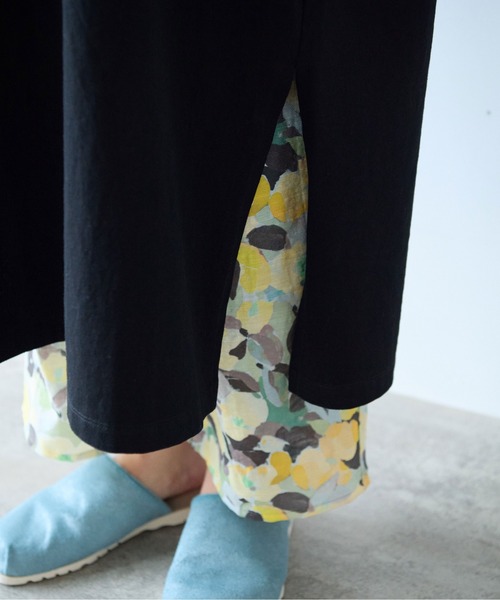 yuni（ユニ　）の「コットンレース刺繍ワンピース（ワンピース・レディース・ブラック/ホワイト・FREE）」の12枚目の写真