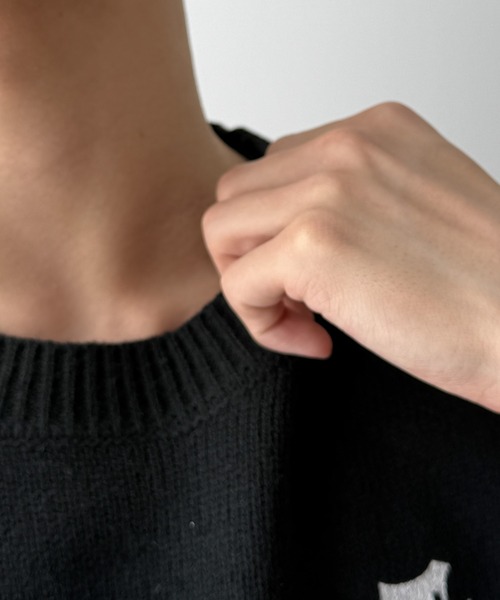 WEGO（ウィゴー）の「WEGO/ダメージボーダーニットプルオーバー（ニット/セーター・メンズ・ブラウン系その他5/ホワイト系その他5/ブラック系その他5・MEDIUM/LARGE）」の9枚目の写真
