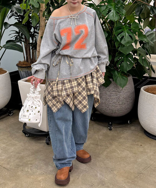 CIAOPANIC(チャオパニック)の「チェックイレヘムミニスカート(スカート・レディース・グレー/レッド/グリーン/ネイビー・ONE SIZE)」の10枚目の写真