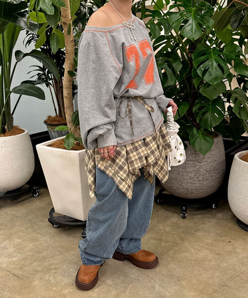 CIAOPANIC(チャオパニック)の「チェックイレヘムミニスカート(スカート・レディース・グレー/レッド/グリーン/ネイビー・ONE SIZE)」の11枚目の写真