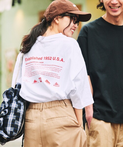 tシャツ 限定展開 KELTY × FREAK'S STORE/ケルティ 別注 半袖 バックプリント Tシャツ レディース FREAK'S STORE tシャツ 限定展開 KELTY × STORE/ケルティ 別注