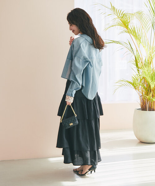 最終値下げLa boutique Bon Bonシアードット前後2WAYトップス