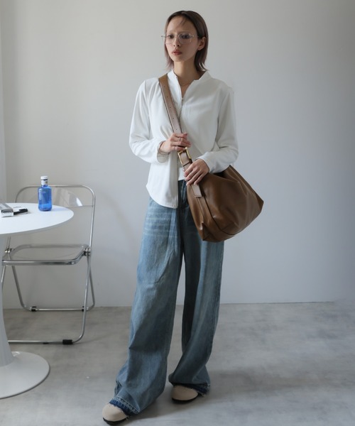 Ulysses（ユリシス）の「フェイクレザーショルダーバッグ（ショルダーバッグ・レディース・ブラック/ホワイト/グレー/ブラウン/シルバー・F）」の19枚目の写真