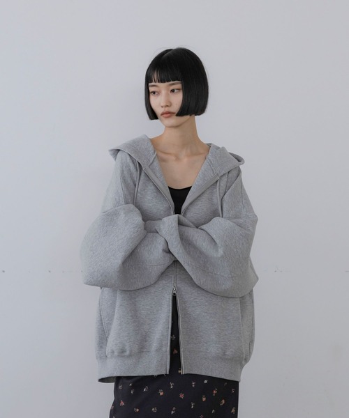 LOWRYS FARM（ローリーズファーム）の「ＢＩＧＺＩＰフーディ　 452864（パーカー・レディース・グレー/イエロー/ブラック/エンジ/アイボリー/ピンク/グレー系その他/ブラウン/ブラック系その他/ネイビー・FREE）」の11枚目の写真