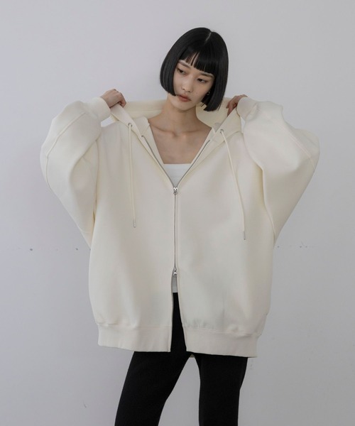 LOWRYS FARM（ローリーズファーム）の「ＢＩＧＺＩＰフーディ　 452864（パーカー・レディース・グレー/イエロー/ブラック/エンジ/アイボリー/ピンク/グレー系その他/ブラウン/ブラック系その他/ネイビー・FREE）」の19枚目の写真