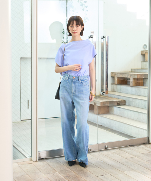 Rouge vif（ルージュヴィフ）の「ドレープカラーブラウス（シャツ/ブラウス・レディース・アイボリー/グレー/ブルー・フリー）」の13枚目の写真