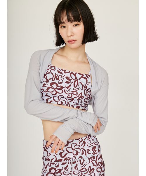 emmi(エミ)の「2way クロップド丈トップス(Tシャツ/カットソー・レディース・ホワイト/ライトブルー/ブラック・FREE)」の13枚目の写真