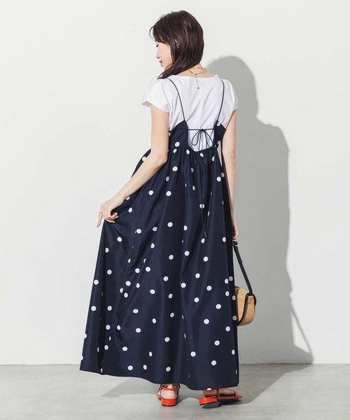 Gready Brilliant（グレディブリリアン）の「ＬＵドットキャミワンピース（ワンピース・レディース・ネイビー×ホワイト・38）」の15枚目の写真