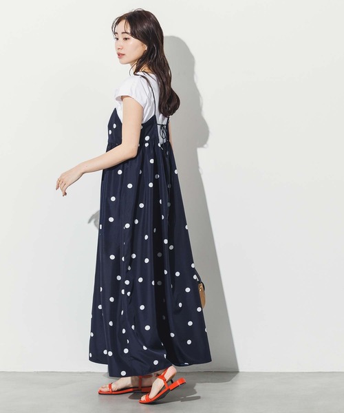 Gready Brilliant（グレディブリリアン）の「ＬＵドットキャミワンピース（ワンピース・レディース・ネイビー×ホワイト・38）」の14枚目の写真