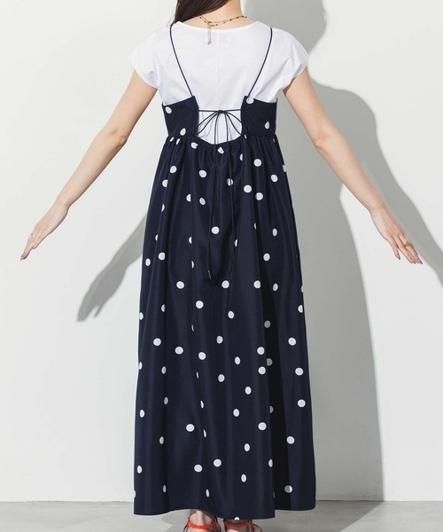 Gready Brilliant（グレディブリリアン）の「ＬＵドットキャミワンピース（ワンピース・レディース・ネイビー×ホワイト・38）」の4枚目の写真