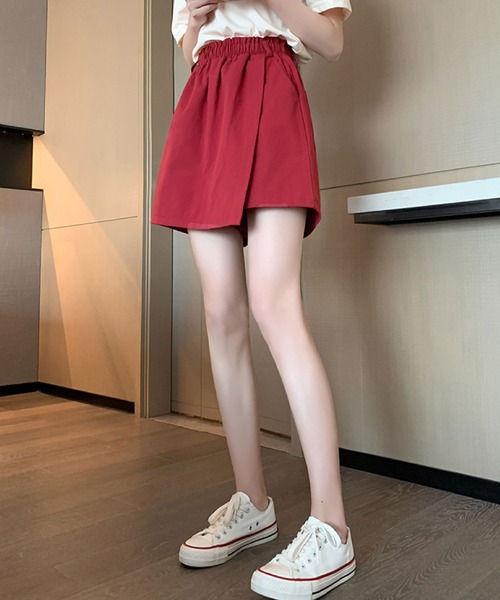 2ly2(トゥーリートゥー)の「涼しげ&動きやすい!ゆったりシルエットのスカパン(その他パンツ・レディース・ブラック/ボルドー・FREE)」の18枚目の写真