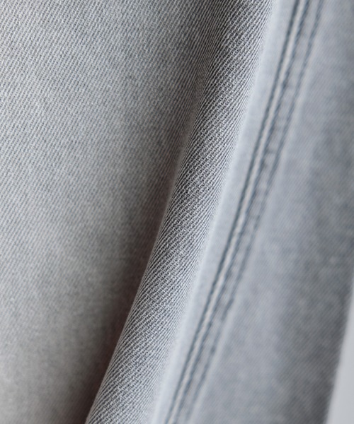 SOCCE（ソーシー）の「ワイドシルエットシームカーブデニム（デニムパンツ・メンズ・ブルー/ライトグレー/ダークグレー・S/M/L/XL）」の17枚目の写真