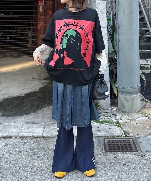 CIAOPANIC（チャオパニック）の「ライトデニムプリーツミドルスカート（デニムスカート・レディース・ブルー/ブラック・ONE SIZE）」の20枚目の写真