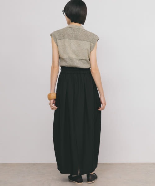 KBF（ケイビーエフ）の「コクーンタックスカート（スカート・レディース・ベージュ系その他/ブラック・ONE）」の8枚目の写真