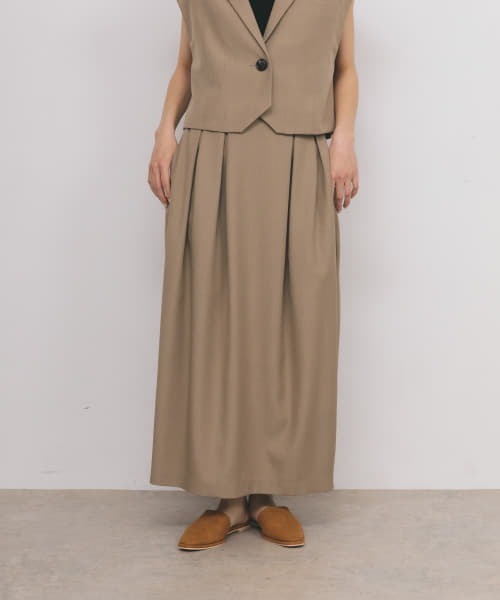 KBF（ケイビーエフ）の「コクーンタックスカート（スカート・レディース・ベージュ系その他/ブラック・ONE）」の13枚目の写真