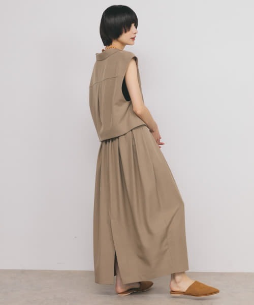 KBF（ケイビーエフ）の「コクーンタックスカート（スカート・レディース・ベージュ系その他/ブラック・ONE）」の17枚目の写真