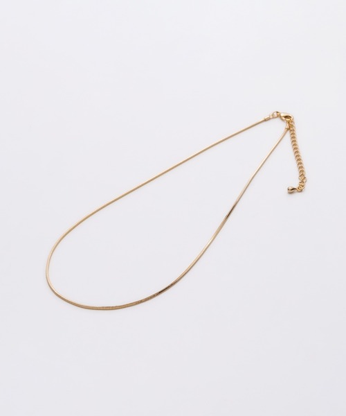 ciite' surgical stainless(シーテサージカルステンレス)の「【 金属アレルギー対応 】simple snake necklace / シンプルスネークネックレス 1mm サージカルステンレス(ネックレス・レディース・シルバー/ゴールド/ピンクゴールド・FREE)」の4枚目の写真