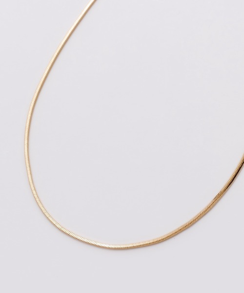 ciite' surgical stainless(シーテサージカルステンレス)の「【 金属アレルギー対応 】simple snake necklace / シンプルスネークネックレス 1mm サージカルステンレス(ネックレス・レディース・シルバー/ゴールド/ピンクゴールド・FREE)」の5枚目の写真