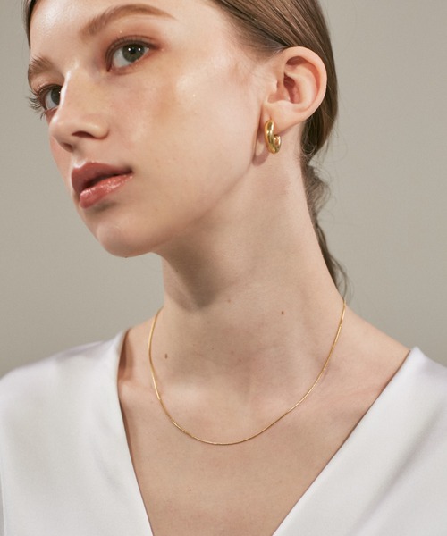 ciite' surgical stainless(シーテサージカルステンレス)の「【 金属アレルギー対応 】simple snake necklace / シンプルスネークネックレス 1mm サージカルステンレス(ネックレス・レディース・シルバー/ゴールド/ピンクゴールド・FREE)」の17枚目の写真
