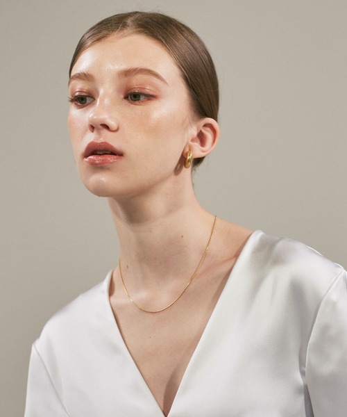 ciite' surgical stainless(シーテサージカルステンレス)の「【 金属アレルギー対応 】simple snake necklace / シンプルスネークネックレス 1mm サージカルステンレス(ネックレス・レディース・シルバー/ゴールド/ピンクゴールド・FREE)」の18枚目の写真