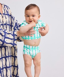 Lucky Fish all over square cut swim shorts