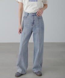 FREE'S MART | ◇【3サイズ展開XS-M】ワイドストレートカラーパンツ【低身長サイズ有】(デニムパンツ)
