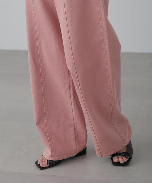 FREE'S MART（フリーズマート）の「◇【3サイズ展開XS-M】ワイドストレートカラーパンツ【低身長サイズ有】（デニムパンツ・レディース・ベージュ/ブラウン/ピンク/ブルー系その他3・MEDIUM/SMALL/X-SMALL）」の21枚目の写真