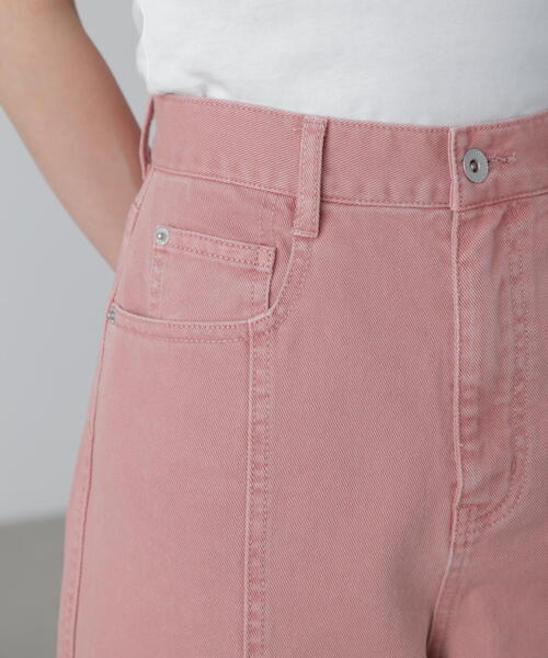 FREE'S MART（フリーズマート）の「◇【3サイズ展開XS-M】ワイドストレートカラーパンツ【低身長サイズ有】（デニムパンツ・レディース・ベージュ/ブラウン/ピンク/ブルー系その他3・MEDIUM/SMALL/X-SMALL）」の20枚目の写真