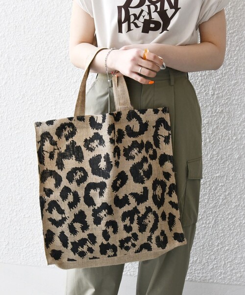 SHIPS any（シップス エニィ）の「MAISON BENGAL: ジュート トート バッグ 25SS（トートバッグ・レディース・ブラック/レッド/オレンジ・ONE SIZE）」の4枚目の写真