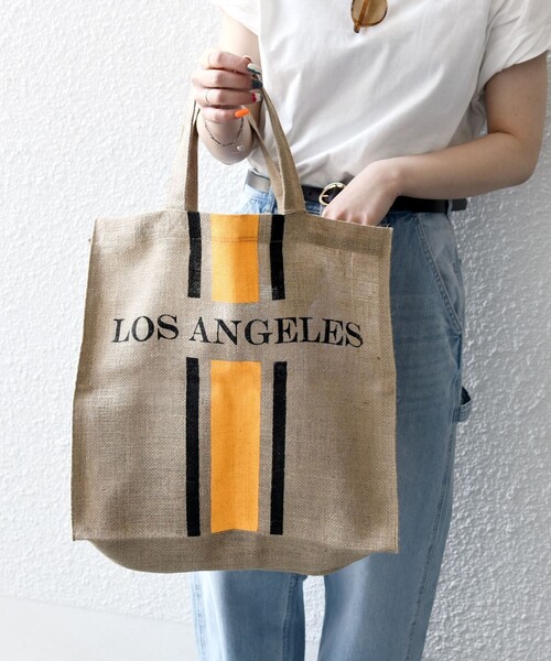 SHIPS any（シップス エニィ）の「MAISON BENGAL: ジュート トート バッグ 25SS（トートバッグ・レディース・ブラック/レッド/オレンジ・ONE SIZE）」の13枚目の写真