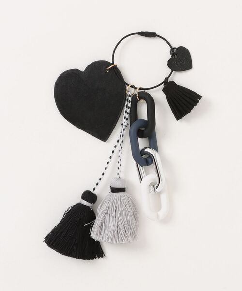 NOLITA LABORATORY（ノリータラボラトリー）の「【 NOLITA / ノリータ 】バッグチャーム タッセル レザー ハート カラフル チェーン キーホルダー キーリング（チャーム・レディース・ブラック/ベージュ/レッド/ピンク/グレー・FREE）」の19枚目の写真