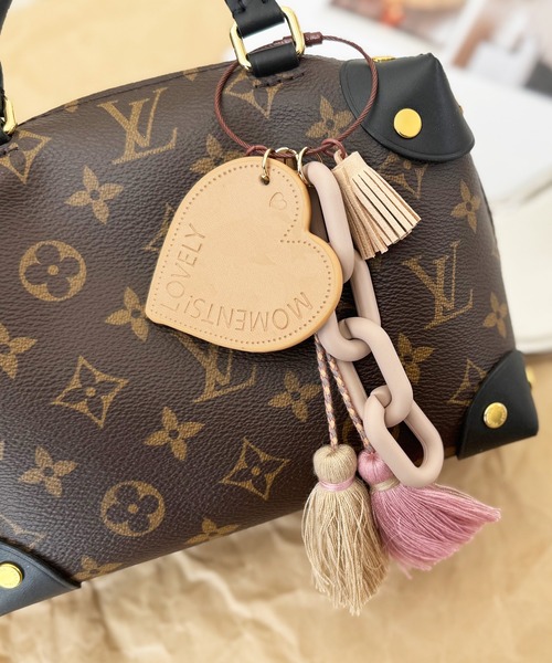 NOLITA LABORATORY（ノリータラボラトリー）の「【 NOLITA / ノリータ 】バッグチャーム タッセル レザー ハート カラフル チェーン キーホルダー キーリング（チャーム・レディース・ブラック/ベージュ/レッド/ピンク/グレー・FREE）」の8枚目の写真