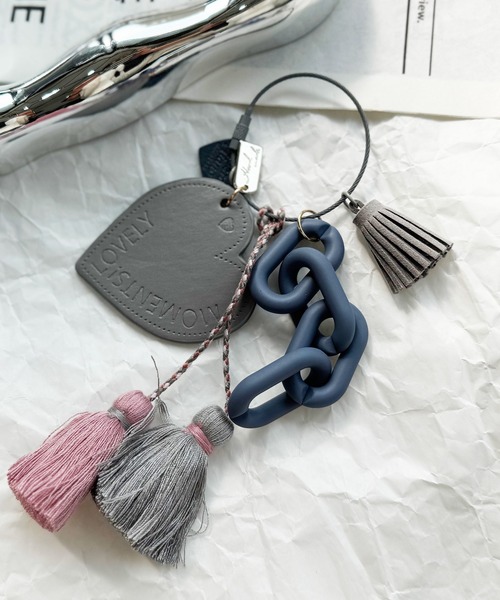 NOLITA LABORATORY（ノリータラボラトリー）の「【 NOLITA / ノリータ 】バッグチャーム タッセル レザー ハート カラフル チェーン キーホルダー キーリング（チャーム・レディース・ブラック/ベージュ/レッド/ピンク/グレー・FREE）」の21枚目の写真