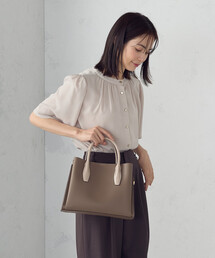 COMME CA ISM（コムサイズム）の「型押しハンドルバッグ（ハンドバッグ）」