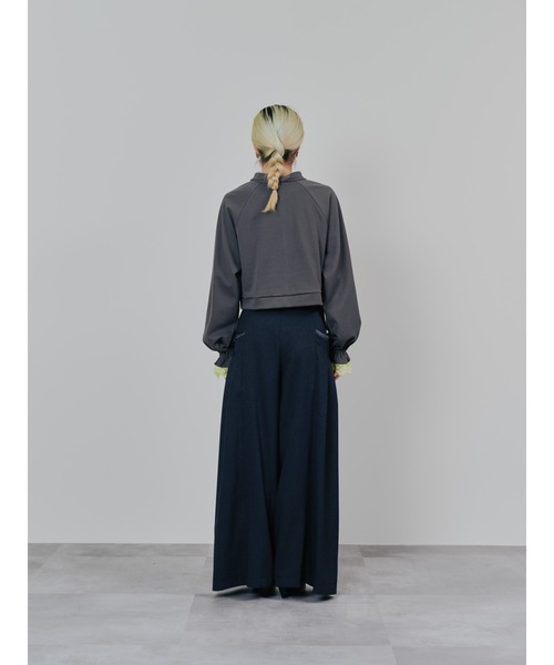 DOLLUPOOPS(ドールアップウップス)の「チェックボリュームタックパンツ(スラックス・レディース・ブラウン/チャコールグレー・38)」の13枚目の写真