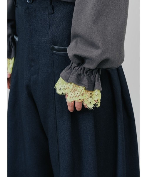 DOLLUPOOPS(ドールアップウップス)の「チェックボリュームタックパンツ(スラックス・レディース・ブラウン/チャコールグレー・38)」の14枚目の写真