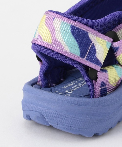 Ampersand（アンパサンド）の「Ampersand/アンパサンド テープサンダル（サンダル・キッズ・パープル/レインボー/カーキ/ブラック・18/20/21/19）」の6枚目の写真