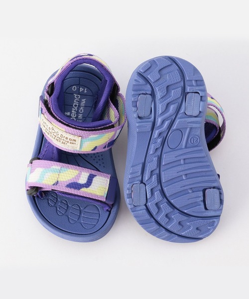 Ampersand（アンパサンド）の「Ampersand/アンパサンド テープサンダル（サンダル・キッズ・パープル/レインボー/カーキ/ブラック・18/20/21/19）」の8枚目の写真