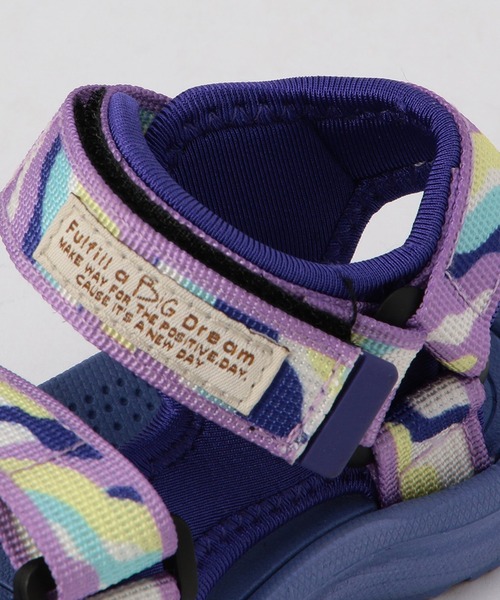 Ampersand（アンパサンド）の「Ampersand/アンパサンド テープサンダル（サンダル・キッズ・パープル/レインボー/カーキ/ブラック・18/20/21/19）」の14枚目の写真