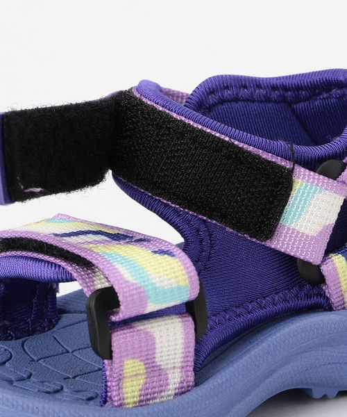 Ampersand（アンパサンド）の「Ampersand/アンパサンド テープサンダル（サンダル・キッズ・パープル/レインボー/カーキ/ブラック・18/20/21/19）」の5枚目の写真